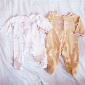 3 Month Girls Little Sister Sleeper Bundle